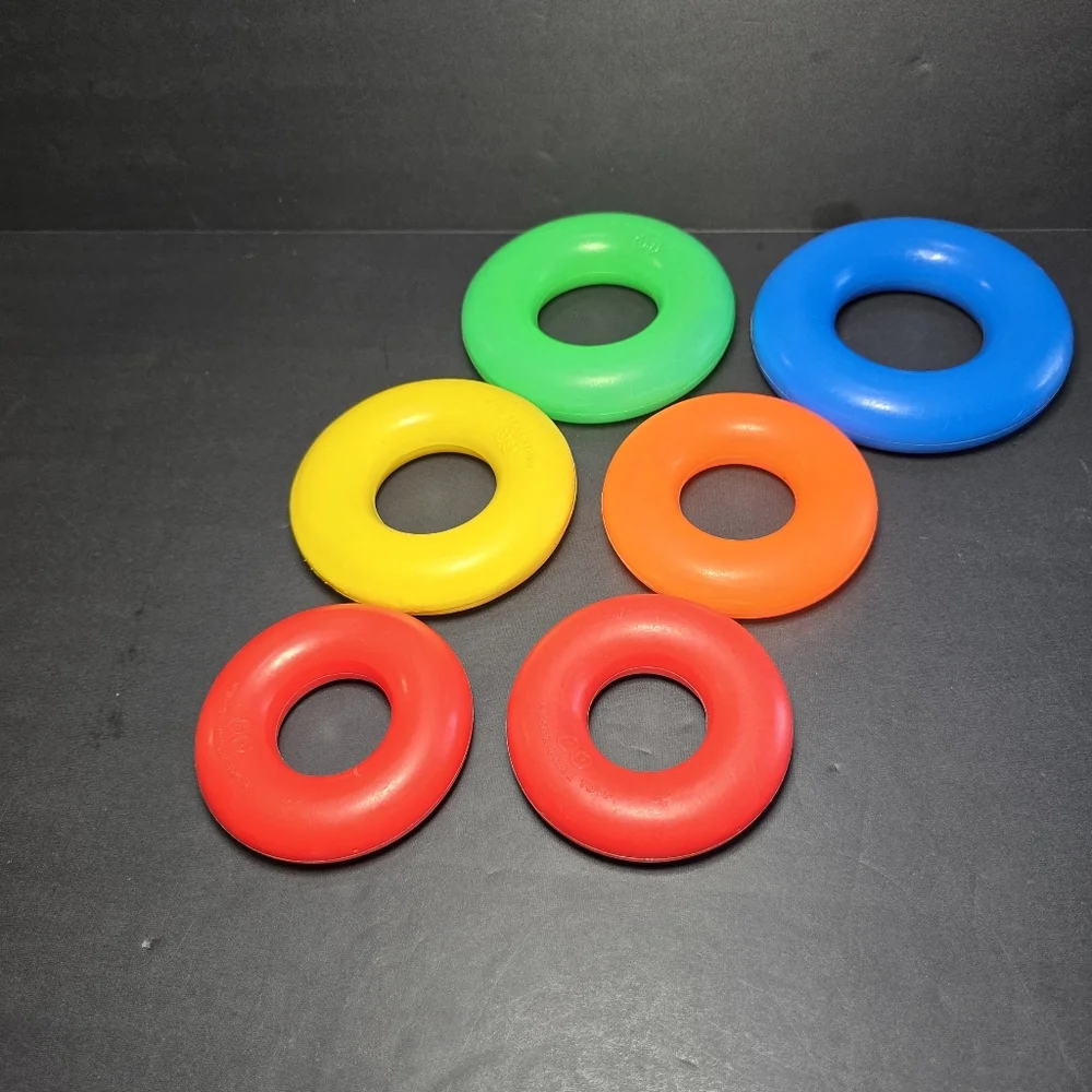 Vintage Fisher Price Rock A Stack Childs Play Game 6 Rings Plastic Base & Pole